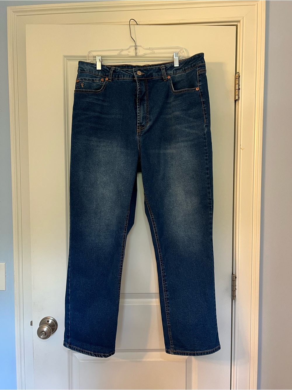 Frye Dark Blue Straight-Leg Jeans